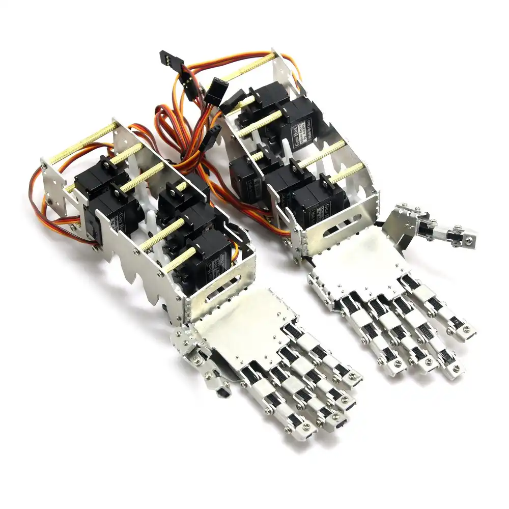 2018 New 5dof Humanoid Five Fingers Metal Manipulator Arm Left Hand Right Hand With A0090 Servos For Robot Diy Arms Hands Arm Manipulatorarm Metal Aliexpress