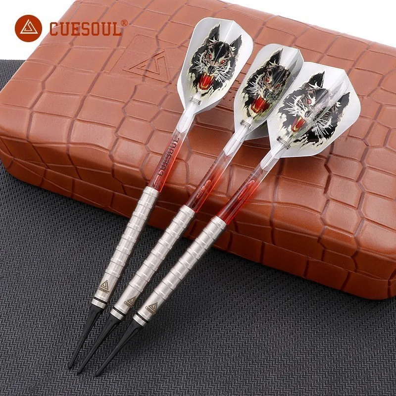 

Darts 3PCS Tungsten CUESOUL 18g Darts Professional Electronic Soft Tip Darts Wolf Dardos Flights Indoor Dartboard Games