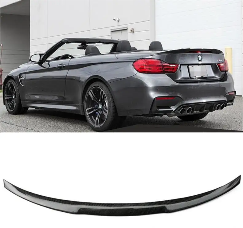 

Carbon Fiber CAR REAR WING TRUNK LIP SPOILER FOR BMW 4 Series F33 420 428 430 435 2014 2015 2016 2017 2018 M4 STYLE