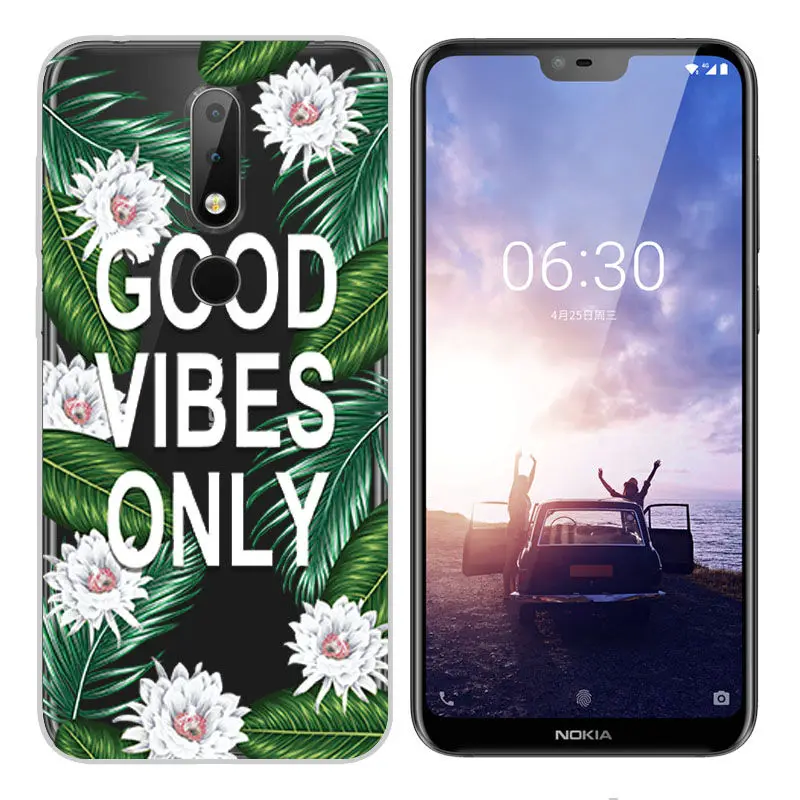 Fashion Soft Silicone TPU Case for Nokia 2 3 5 6 7 2017 Nokia X6 2018 Painted Back Case Cover for Nokia 6 2018 7 8 3.1 6.1 Case  (5)