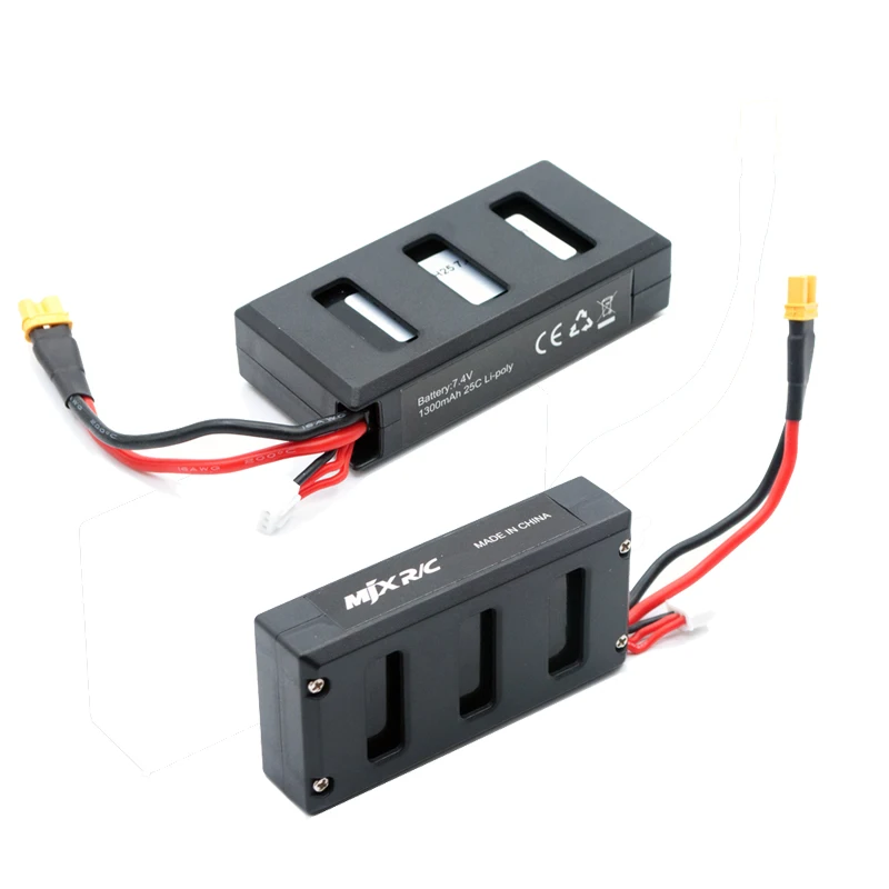 

MJX Bugs 6 Battery 2PCS 7.4V 1300mah 25C LiPo Battery for MJX B6 Remote Control Helicopter RC Drone Battery Spare parts
