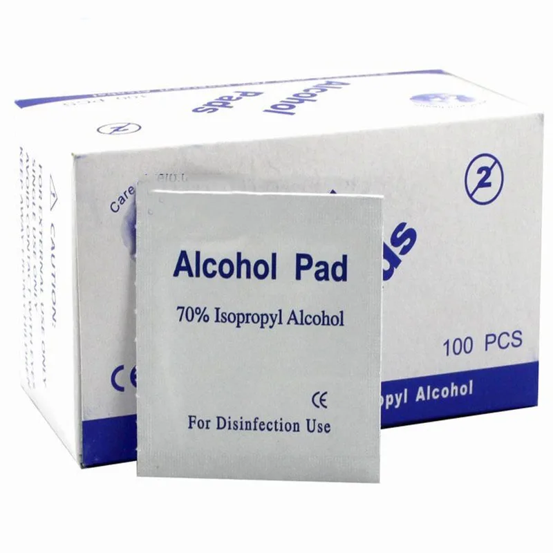 

Portable 100 Pcs / Box of Alcohol Tablets Wipes Anti-corrosion Cleaning Sterilization First Aid Household Cosmetics Disinfection