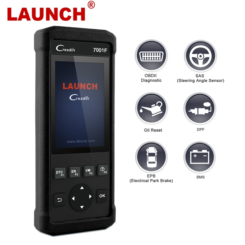 

Launch CR7001F OBD OBD2 Scanner Car Diagnotic Tool EPB BMS DPF Oil Service Reset Scan Tool ODB2 Automotive Scanner Free Update