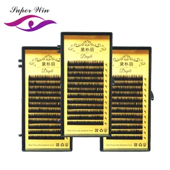 

3 trays Eyelash Extensions Individual silk C D 0.15 0.20 Softer EyeLash Extension mix length custom label card drop shipping