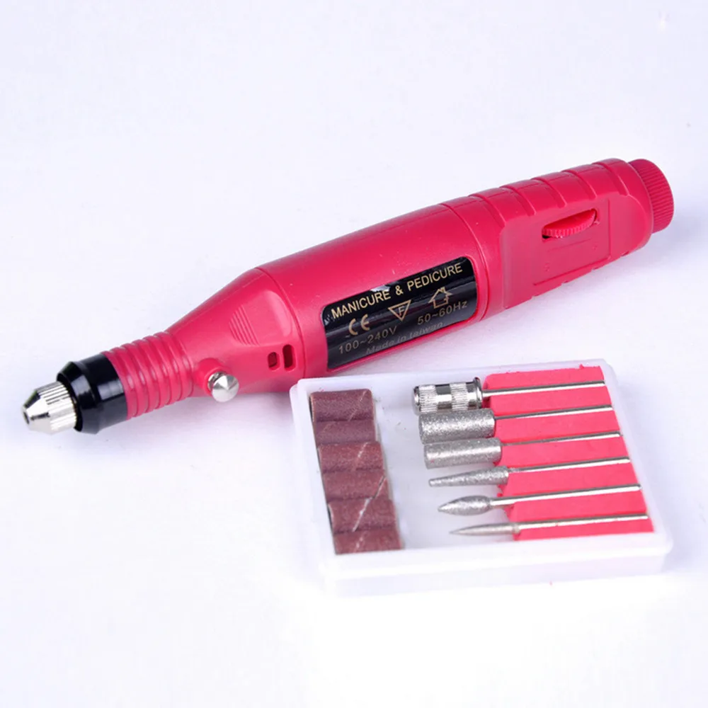 

brand new portable electric nail polishing machine DIY smooth grinder manicure drill nail buffer buffing sanding accessory 2019