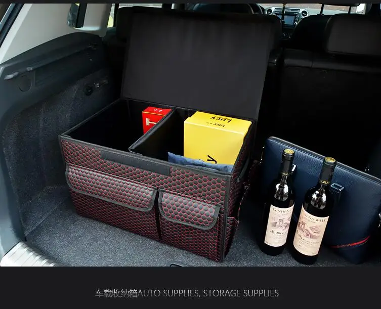 Автомобиль Кожа туловища коробка для хранения ящик автомобилей