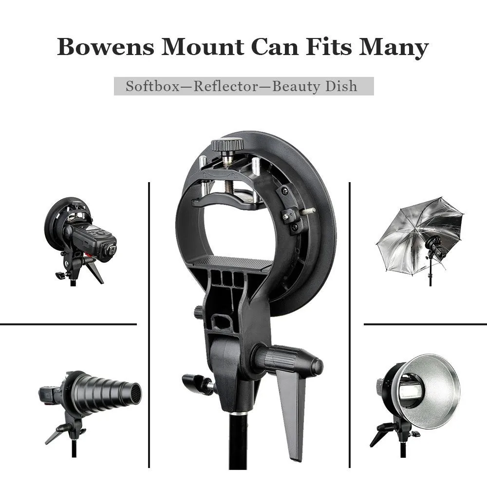 Godox 40x40 40*40 см вспышка софтбокс комплект con s-типа Staffa Bowen Mount Holder Per La Macchina Fotografica Фотостудия