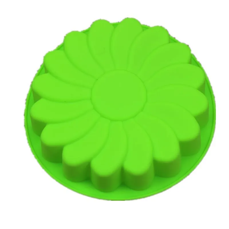 Silicone Single Large Round Bottom Tornado Pattern Cake Mold Sunflower Bakery Pattern Cake Pattern