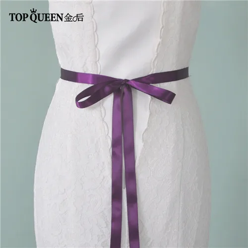 TOPQUEEN S375-S королевская медаль ремесло элегантный пояс невесты для свадебного платья ручной работы свадебный пояс Быстрая - Цвет: purple