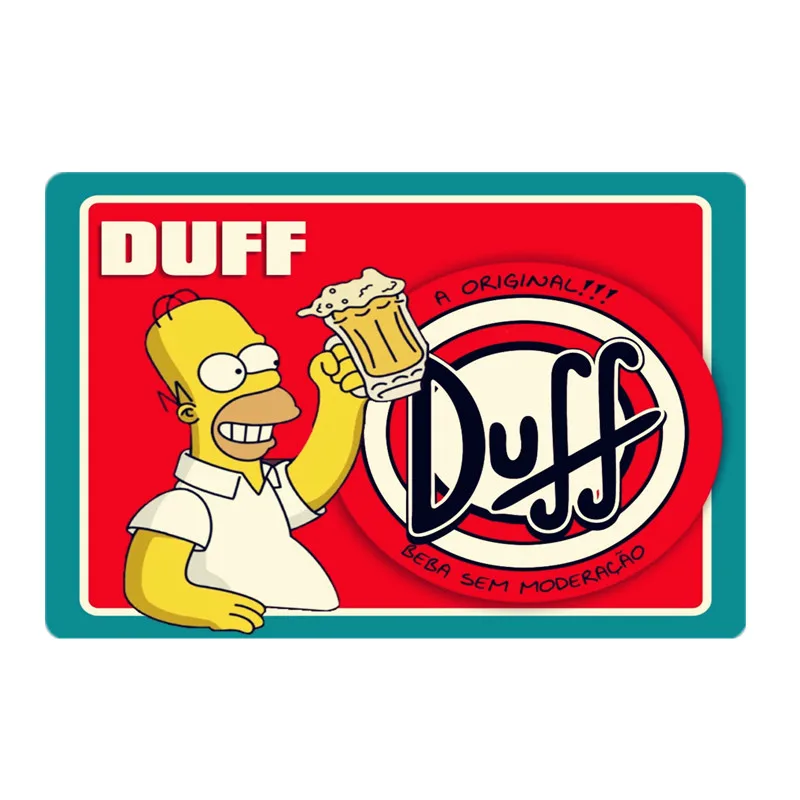 Duff пиво к спирту индивидуальный металлический знак плакат есть больше пончиков настенные наклейки в винтажном стиле украшения дома YQZ080