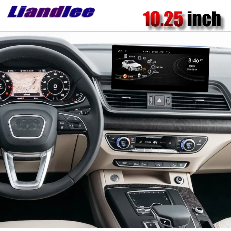 Для Audi Q5 Q5L FY MMI Liandlee Автомобильный мультимедийный CarPlay 10,25 'экран WiFi gps Радио оригинальная система навигации NAVI
