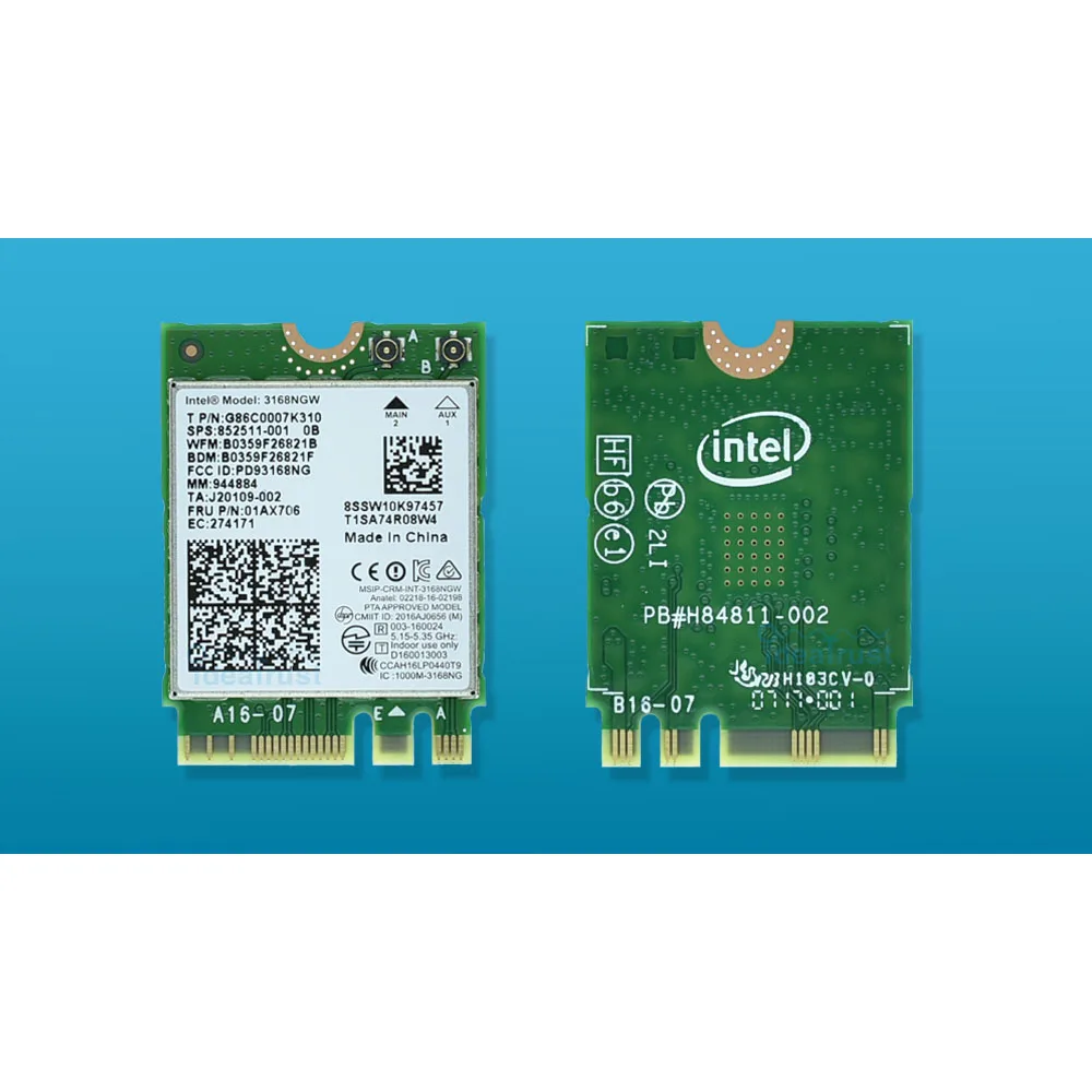 Фирменная Новинка для Intel 3168NGW Двухдиапазонная Беспроводная-AC 3168 3168 AC 433 Мбит/с intel3168 bluetooth 4,2 802.11ac WiFi сетевая карта