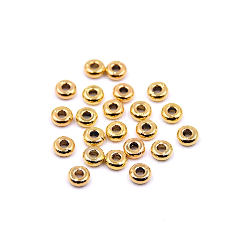 

Kang hua 2019 Factory wholesale price pave spacers zinc alloy circle 100 pcs/lot Jewelry Accessories DIY Handmade Bracelets