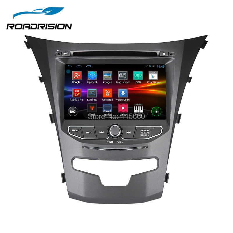 RoadRision 2din 7 &quotавтомобильный dvd плеер Android 6 0 для SsangYong Korando Actyon 2014 2015 авто радио с gps