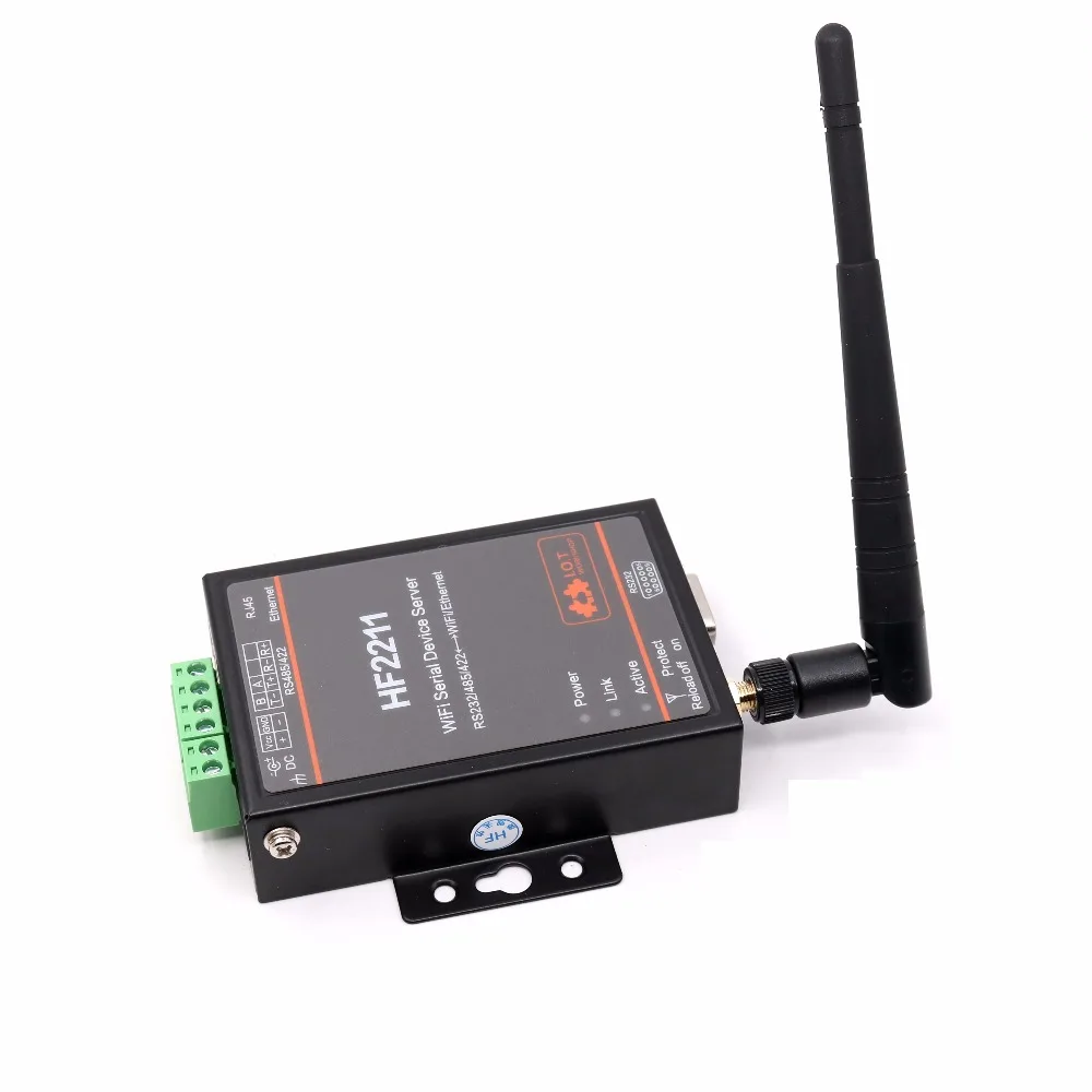 WiFi Searial устройство промышленный Modbus Серийный Сервер RS232/RS485/RS422 к WiFi/Ethernet конвертер
