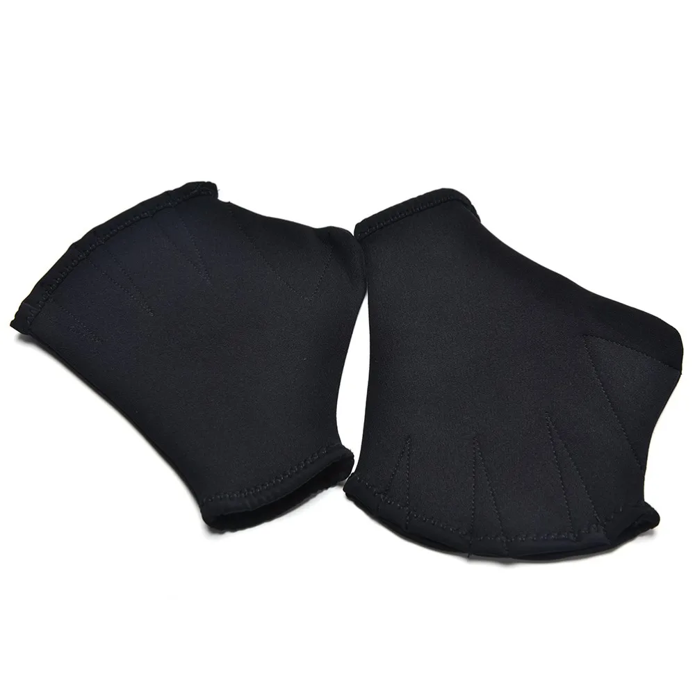 1 пара оборудование для серфинга воды Плавание ming перчатки черный Цвет ручной сетчатый для плавания Training Дайвинг перчатки спортивные