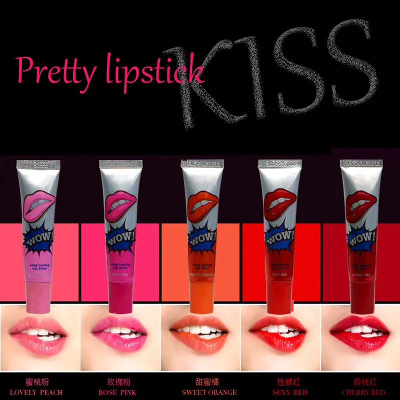 6 шт. водостойкая матовая помада для губ с романтическим медведем|brand lipstick matte|lipstick