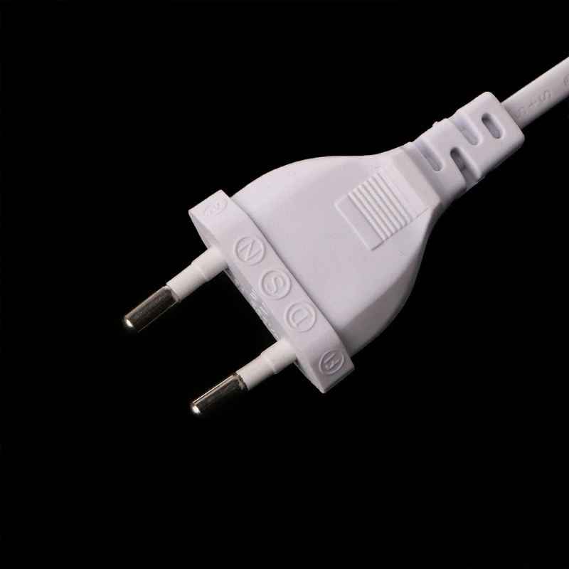 

1.8m EU Plug Cable White Line with On/Off Switch Button Power Cord For LED Lamp