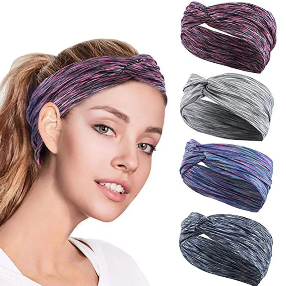 

2019 Women Cycling Headwear Lightweight Soft Wicking Elastic Head Wrap Sport Yoga Travel Riding Running Tennis Fitness Headband