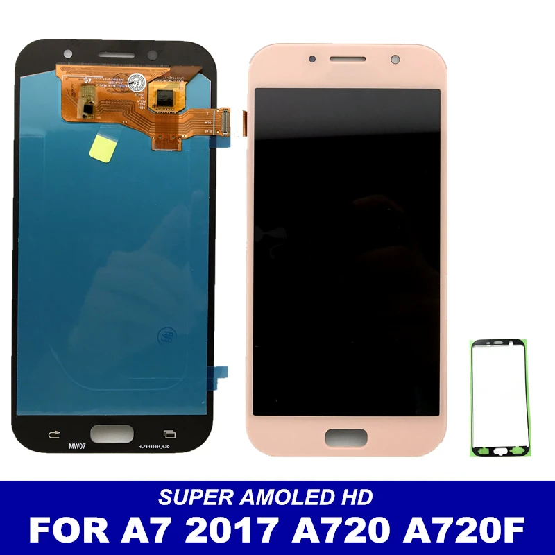 100% протестированный ЖК-дисплей Замена для Samsung Galaxy A7 2017 A720 A720F A720M A720Y AMOLED дисплей