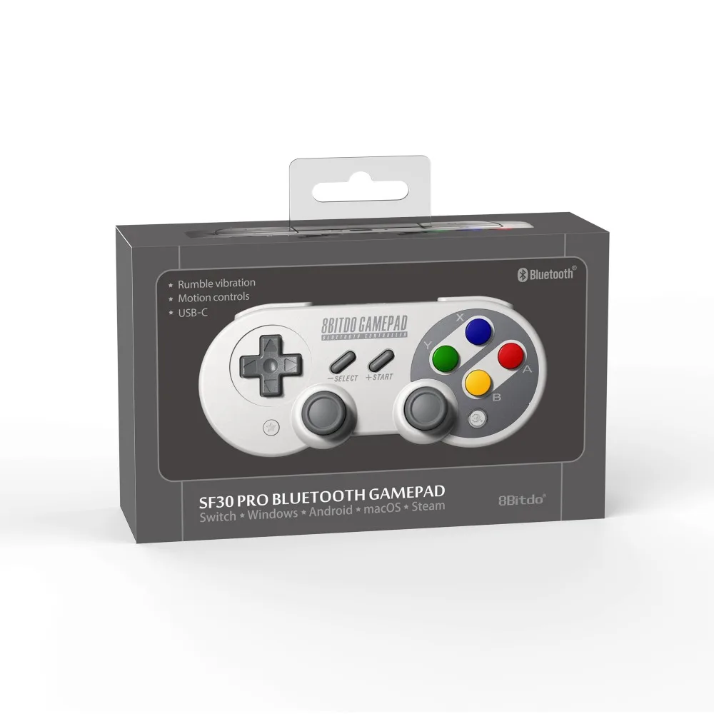 8bitdo SF30 Pro Беспроводной Bluetooth геймпад с джойстиком для Windows, Android macOS nintendo переключатель Паровая баня