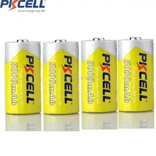 4 sztuk * PKCELL C rozmiar 5000mAh 1.2V Ni-MH C akumulator superior AM-2 LR14 MN1400 E93 R14P C bateria do latarki