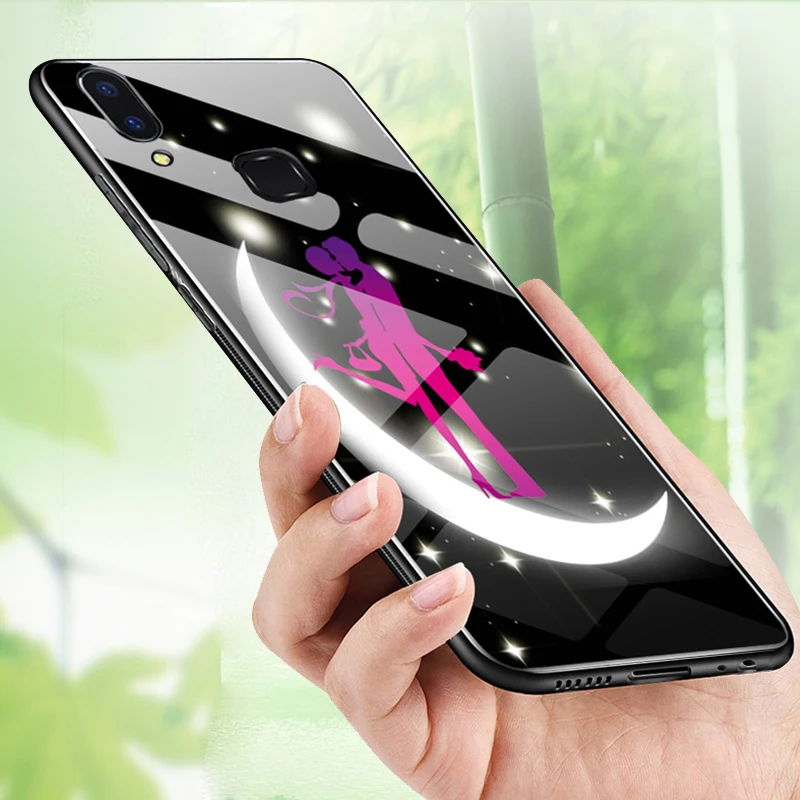 tempered-glass-case-for-vivo-y85-y-85-beautiful-pattern-stylish-back
