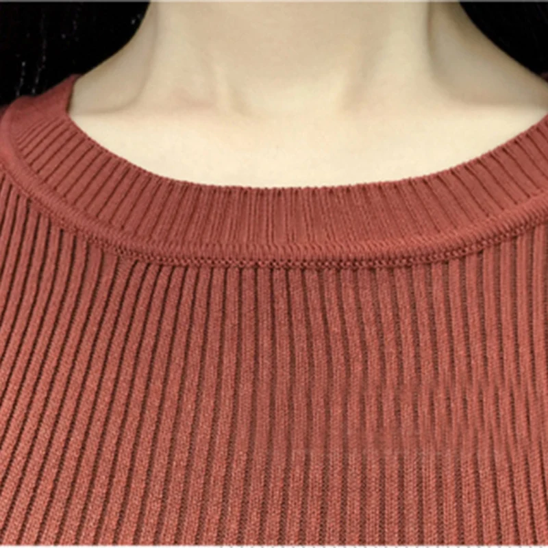 Modis Sweater Women 2018 Knitted Pullovers Elastic O Neck Slim Temperament Female Solid Color Long Sleeve Fall Winter Sexy Hight Modis Sweater Women 2018 Knitted Pullovers Elastic O Neck Slim Temperament Female Solid Color Long Sleeve Fall Winter Sexy Hight