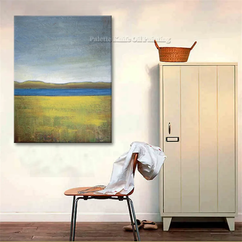 Hand painted canvas oil paintings Cheap large autumn modern abstract