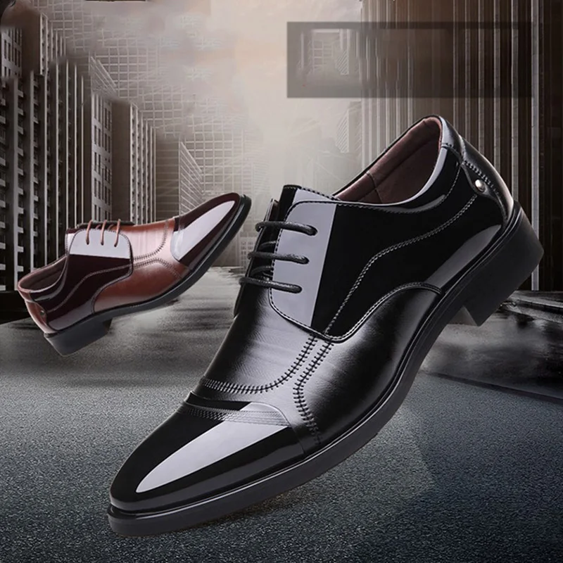 Dwayne New Spring Fashion Oxford Business Men Dress Shoes High Quality Soft Casual Breathable Men's Flats Zip Men's Suit Shoes Dwayne New Spring Fashion Oxford Business Men Dress Shoes High Quality Soft Casual Breathable Men's Flats Zip Men's Suit Shoes