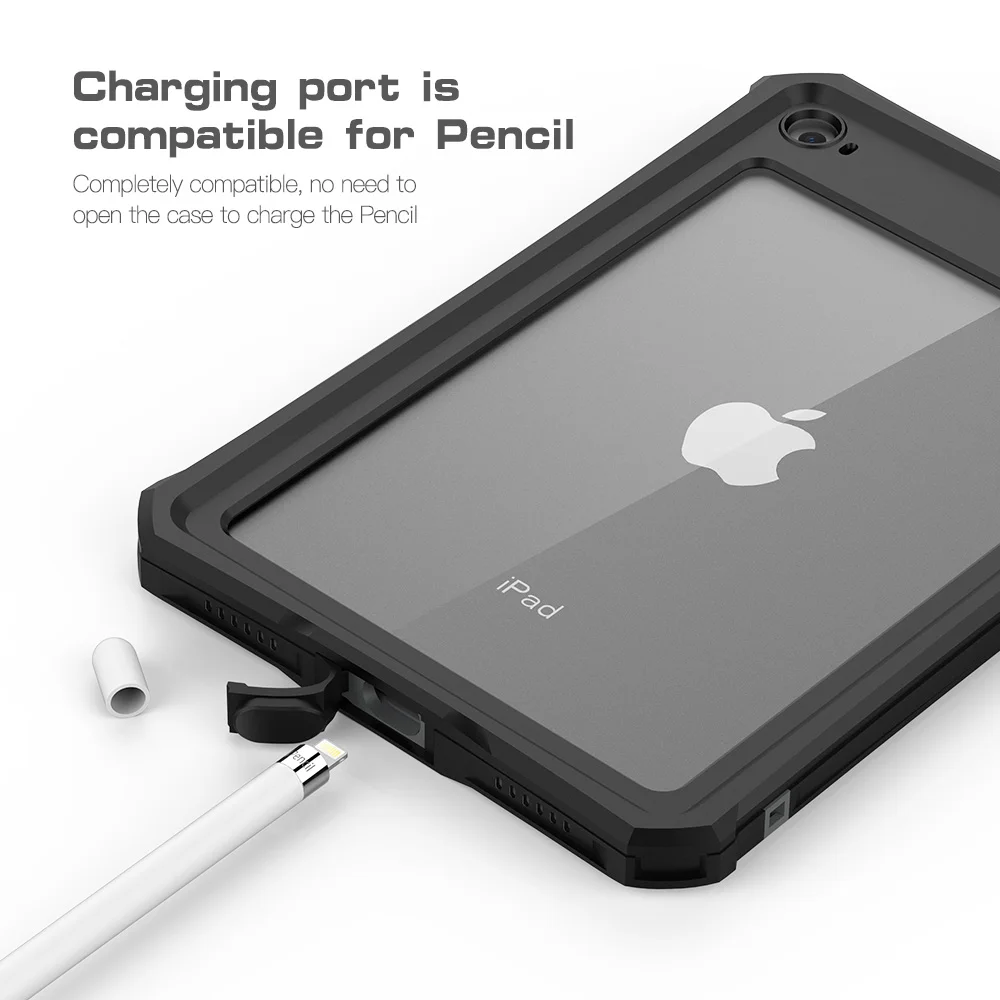 IP68 Новый 2019 для ipad mini 5 7 9 дюйма (также 4) водонепроницаемый и ударопрочный чехол с