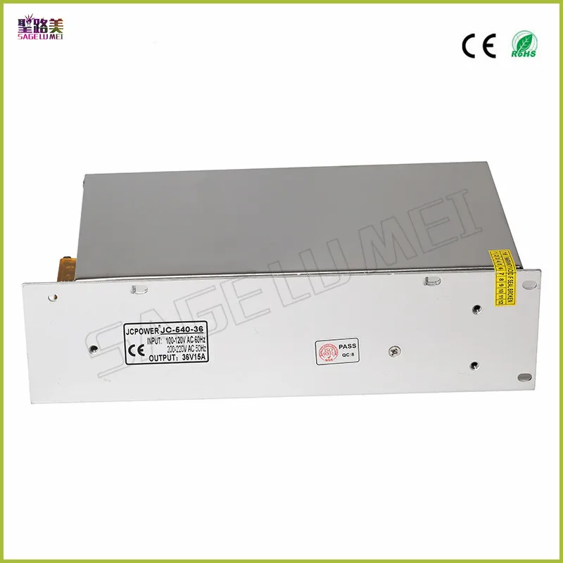 

best price free shipping DC36V 15A 540W Universal Regulated Switching Power Supply LED Lighting Transformers for CCTV Led Radio