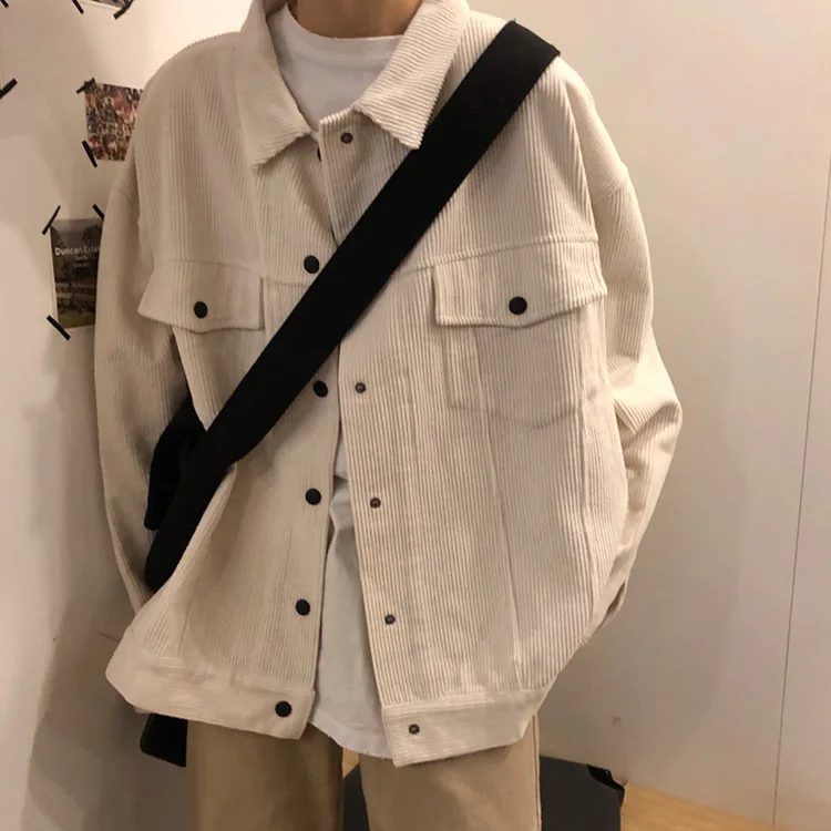 

Sannian Short Hong Kong Style Retro Corduroy Shirt Coat Loose Shirt Women's New Women's Spring Casual Tops Blusas