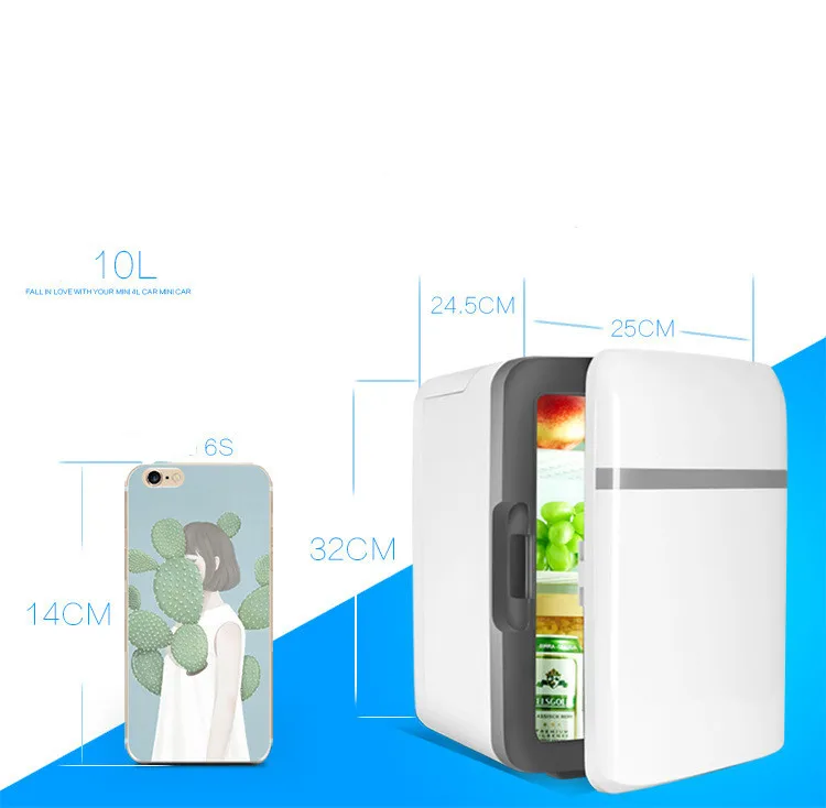 10л Автомобильный холодильник/автомобиль двойного назначения мини-холодильник/домашний маленький морозильник/Холодильный холодильник/холодный и теплый инкубатор