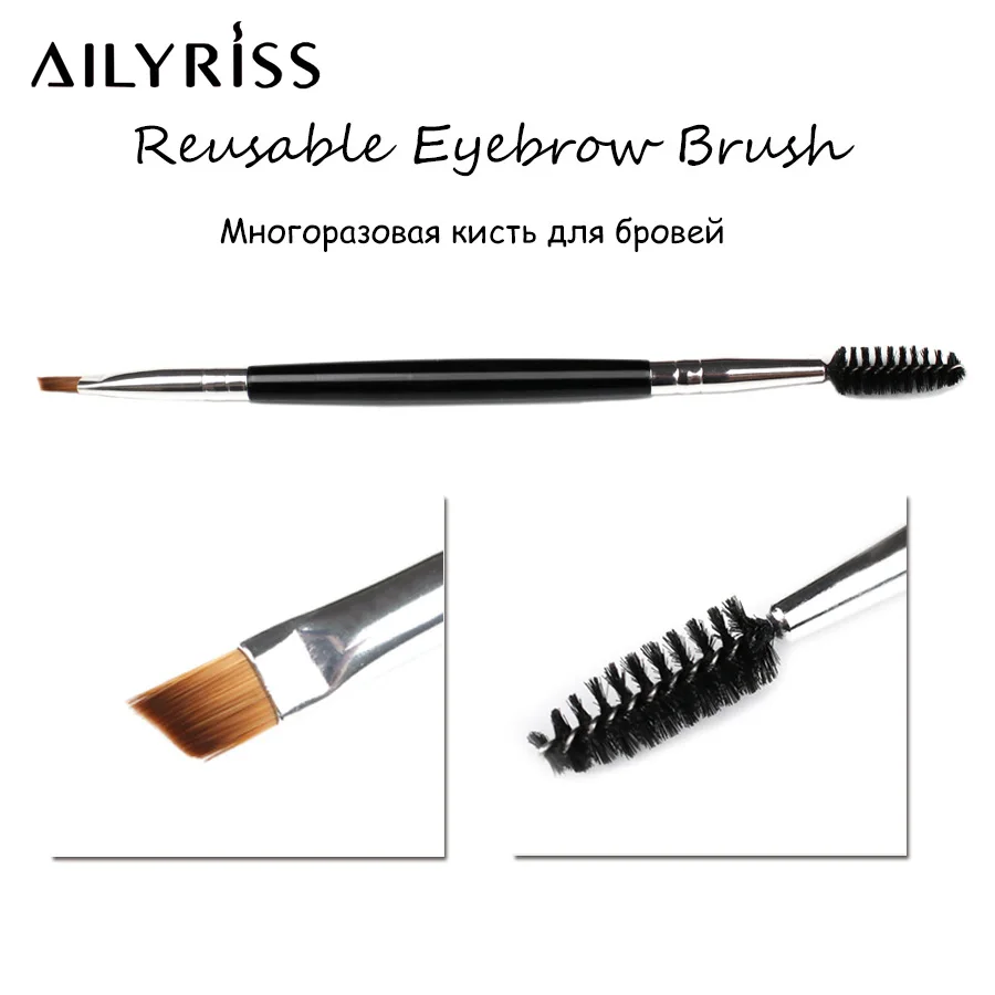

Double Head Makeup Brushes Disposal Mascara Wands Applicator Eyelash Cleaning Comb Makeup Brushes for Eyelash Extension AILYRISS
