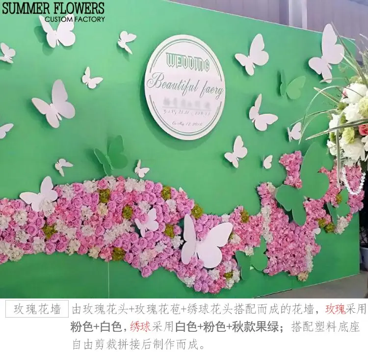 Artificial & Dried Flowers 50pcs/Lots 12cm Large Artificial Roses Flower Heads DIY Wedding Wall Arch Flowers Valentine's Day Party Decoration Fake Flowers dried flower wreath