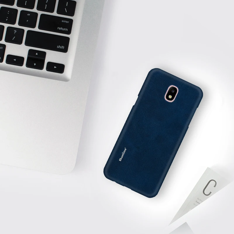Blue Чехол Роскошный PU кожаный чехол для Samsung Galaxy J3 чехол для телефона для Samsung Galaxy J5 J530F бизнес Чехол - Цвет: Blue