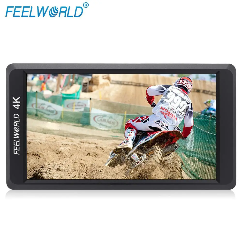 Feelworld F550 5," ips 4K HDMI Full HD 1920x1080 камера полевой монитор крепление коврик стабилизатор для DSLR Gimbal Rig черный - Цвет: Черный