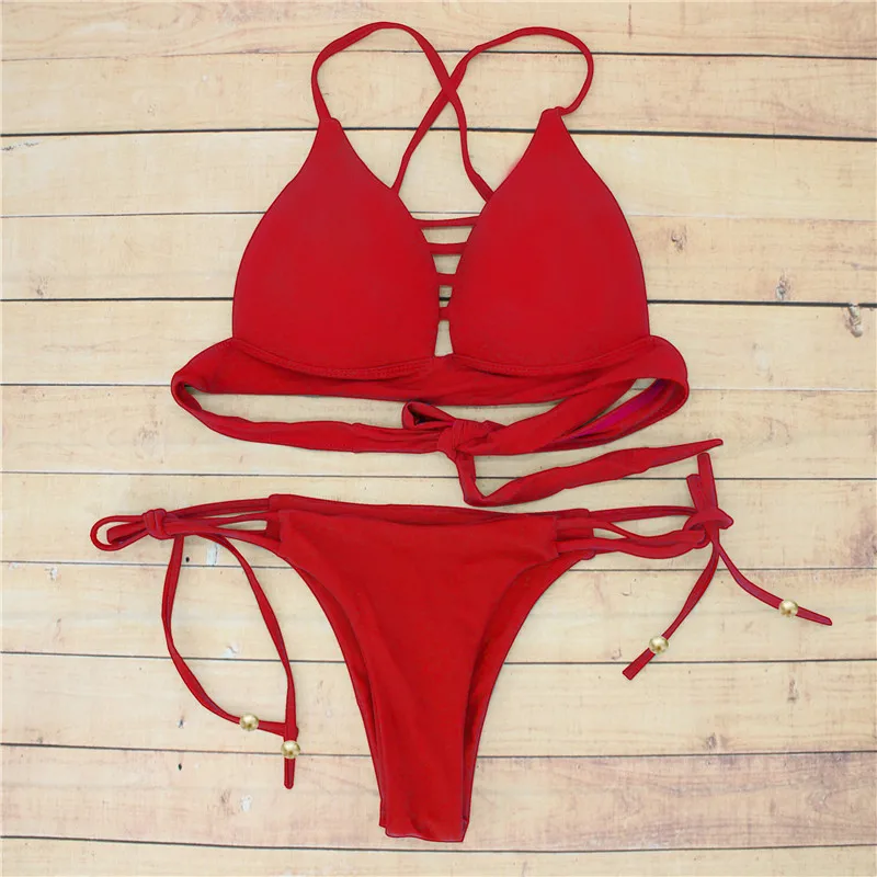 Saranterm Swimwear Women Sex Bikini Brazilian Push up BiquiniS Bathing suit For Women Bikinis