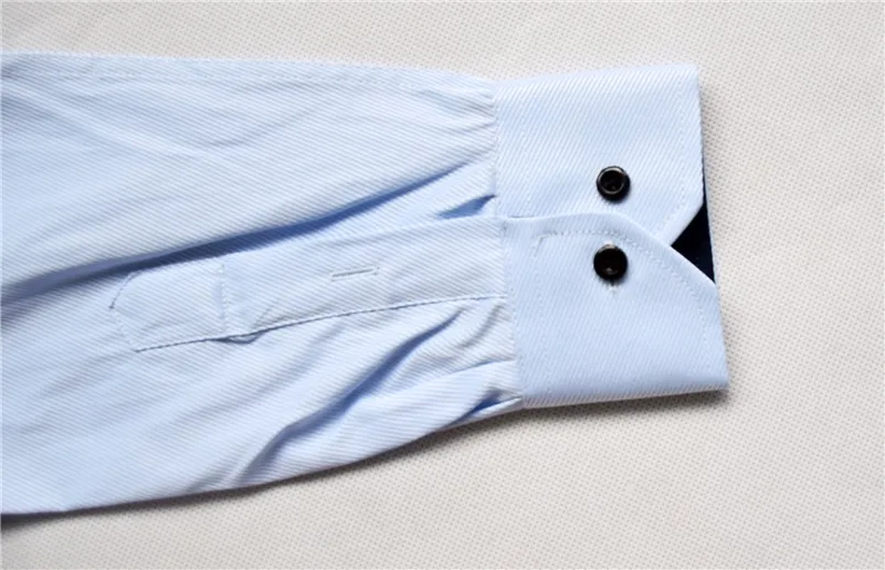 Для мужчин строгая сорочка; новая популярная Весенняя Качественный хлопок, с длинным рукавом, облегающая, твердые Цвет Саржевые повседневные рубашки для работы M044