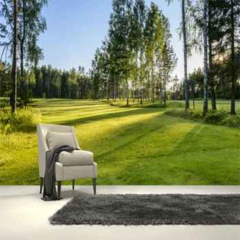 

Photo Wallpaper 3D Sunshine Forest Nature Landscape 3D Wall Mural Wallpaper Living Room Dining Room Modern Simple Decor Fresco