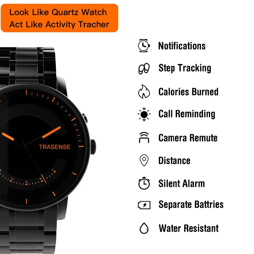 Лучшие продажи Bluetooth часы из нержавеющей стали мужские умные часы IP67 водонепроницаемые классические Bluetooth умные часы фитнес-трекер