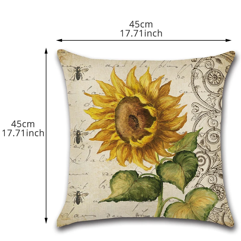 45 سنتيمتر * 45 سنتيمتر عباد الشمس لينة الكتان المخدة وسادة يغطي الزخرفية ل المنزلية مكتب سيارة أريكة النوم الوسائد غطاء 45 سنتيمتر * 45 سنتيمتر عباد الشمس لينة الكتان المخدة وسادة يغطي الزخرفية ل المنزلية مكتب سيارة أريكة النوم الوسائد غطاء