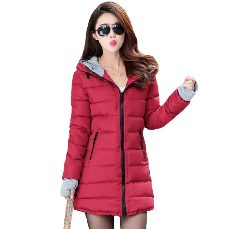 price reduction  Women winter jacket 2019 high quality warm thicken female womens coat jacket long hooded outwear ca