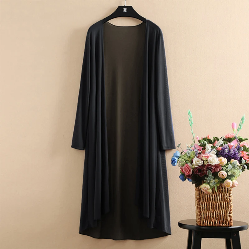 Kimono Cardigan Long Summer Cardigan Women White Blouse Pink Shirt 4XL 5XL Plus Size Boho Bohemian Mesh Shirts 2018 Korean Tops