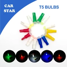 YUMSEEN 20Pcs/Lot 12V 0.5W T5 W2W B8.5D Car LED Instrument Lights with7 colours Auto Interior Dashboard Lamps Wholesale