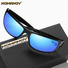 Oculos Masculino щит мужские поляризованные солнцезащитные очки зеркальные, солнцезащитные очки на заказ близорукость минус рецептурные линзы-от 1 до 6