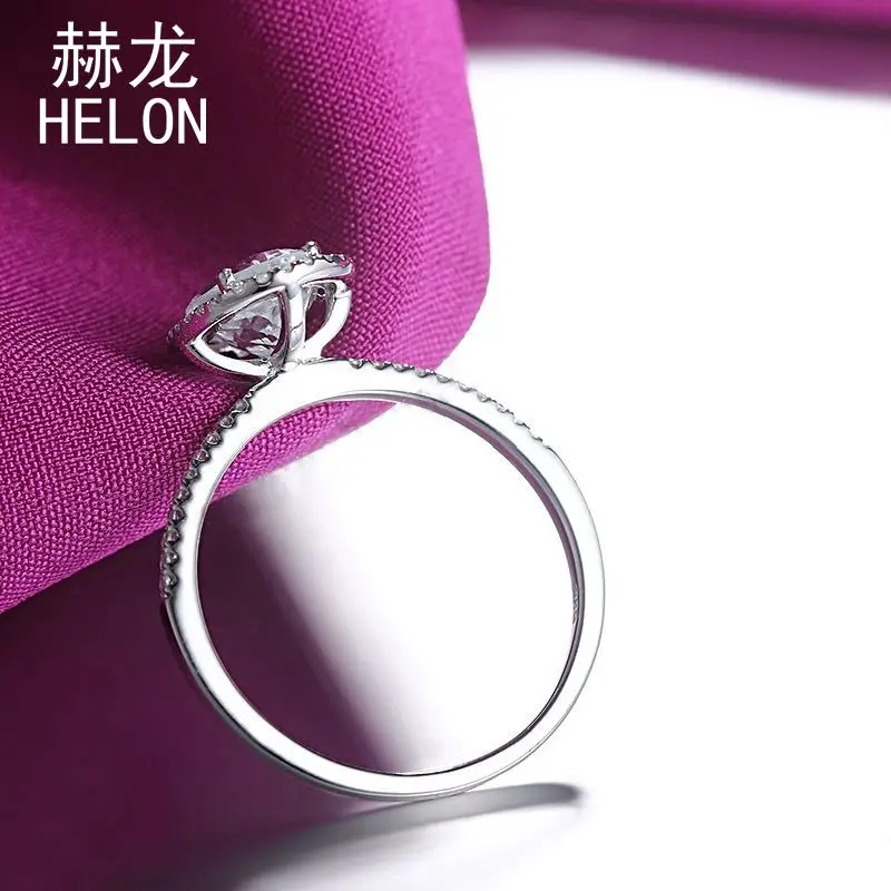 Certified Oval Aquamarine Gemstone Rings Solid 10K White Gold Engagement Diamonds Rings For Women Wedding Trendy Fine Jewelry