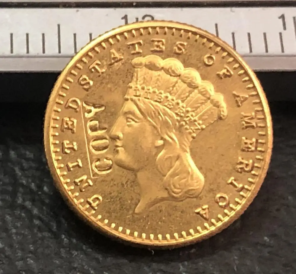 

1857 INDIAN PRINCESS $1 GOLD DOLLAR