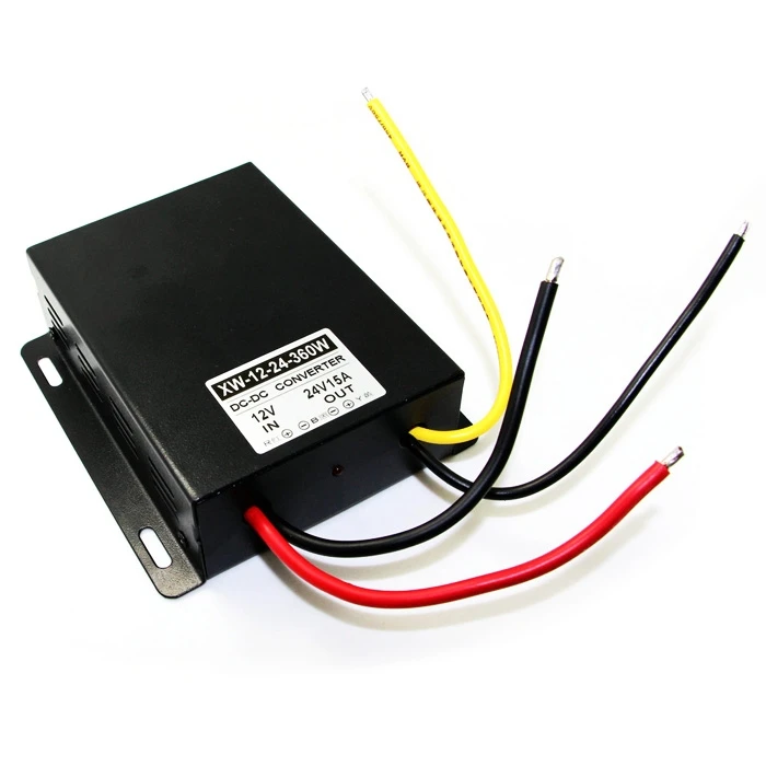 

Converter DC 12V Step Up To DC 24V 15A 360W Boost Power Regulator Module Waterproof Adapter